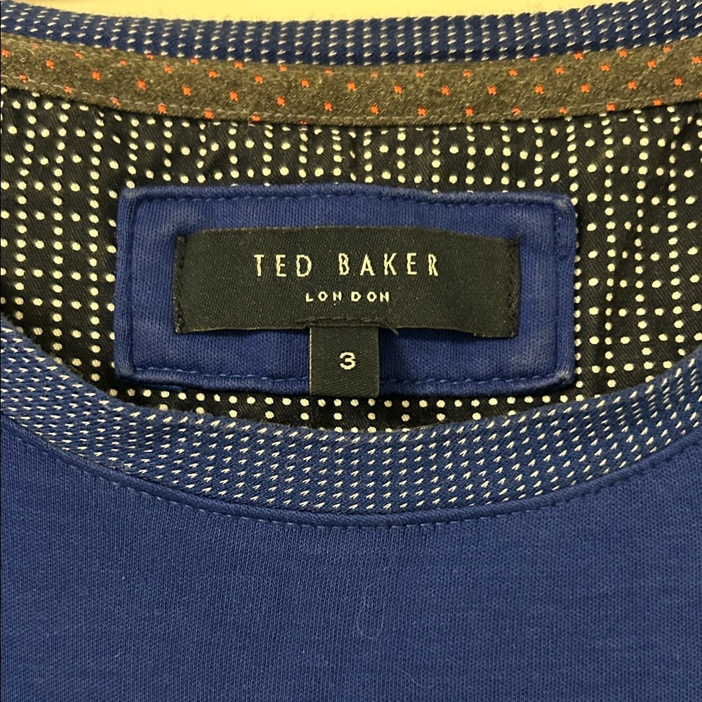 Ted Baker London Cobalt Blue Short Sleeve Shirt - Picture 2 of 5